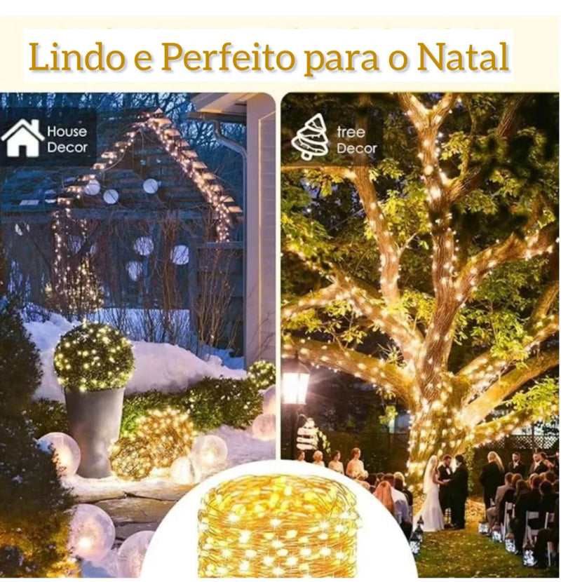 Pisca Led Solar para o Natal